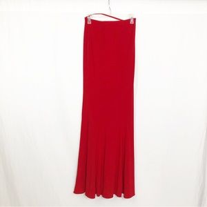 Faviana Cocktail Maxi Dress, Size 2, Red
